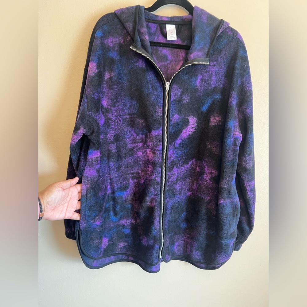 Stylish Purple and Blue Teddy Jacket. Used once